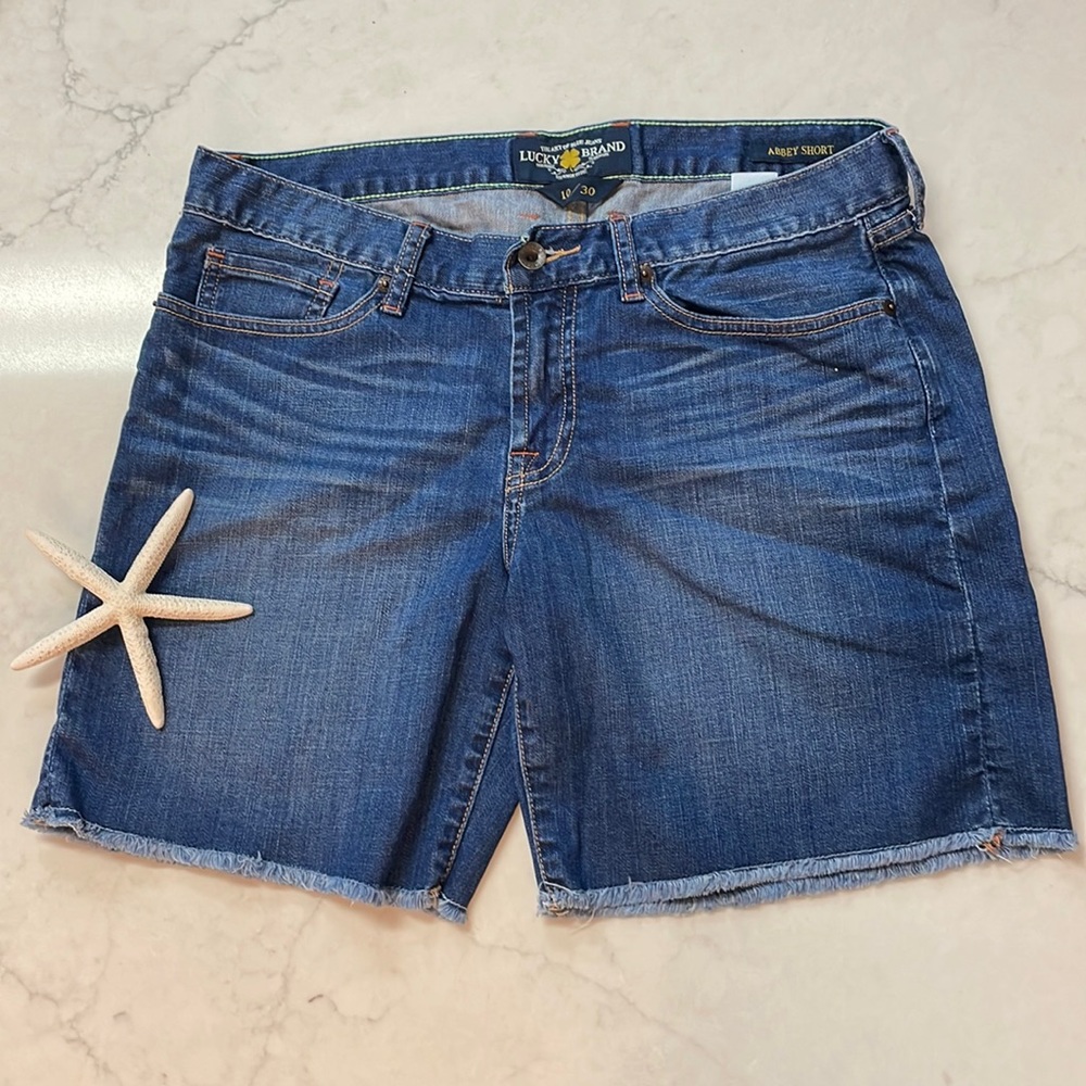 Lucky Brand Jean Shorts with Frayed bottom